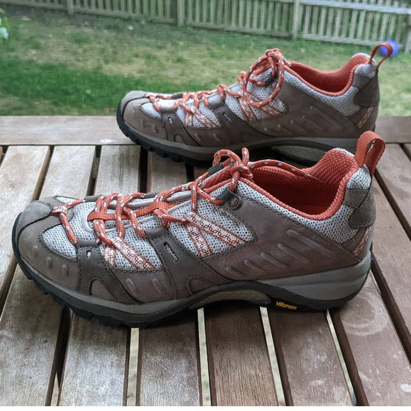 Merrell Siren Sport Brown Orange Trail Hiking Shoes J16156 Women's Size 7 - Picture 3 of 10
